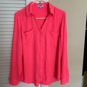 Express Bright Pink Portfolio Shirt